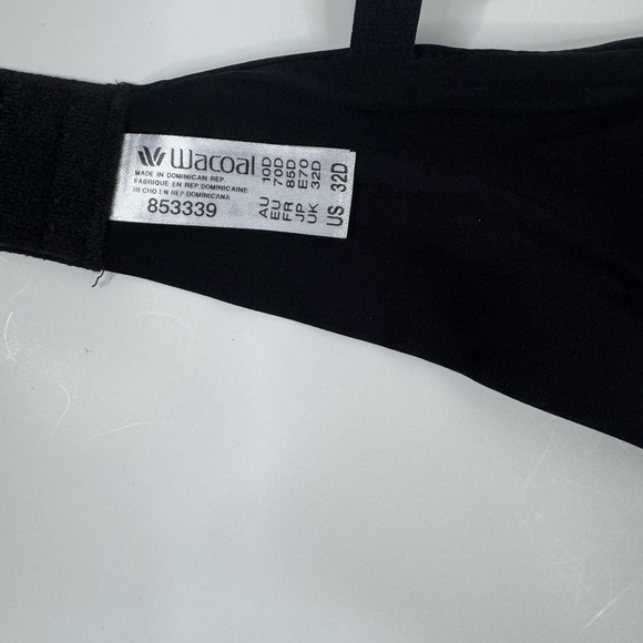 Wacoal Basic Black T-Shirt Bra 32D (Flawed) - Picture 2 of 5